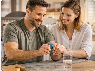 Adulte accompagné dans une séance de rééducation